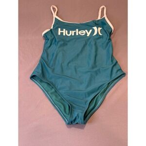 Hurley Teal One Piece Swimsuit Girls Size M